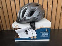 5 fietshelmen grijs large