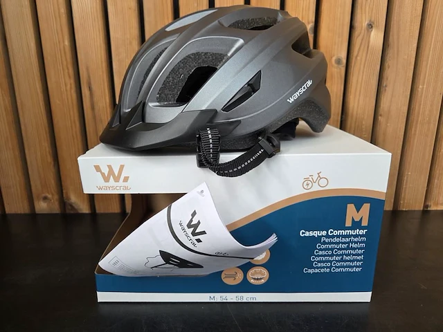 5 fietshelmen grijs medium - afbeelding 1 van  8