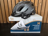 5 fietshelmen grijs medium