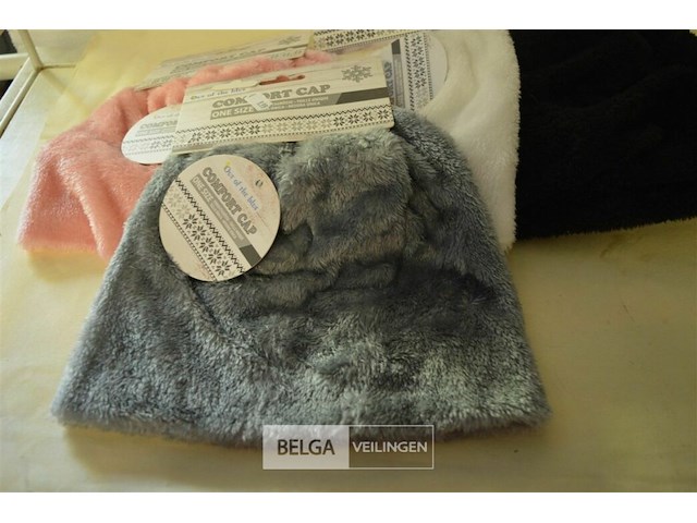 5 fleece wintermutsen div. kleuren - afbeelding 2 van  4