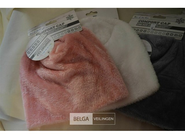5 fleece wintermutsen div. kleuren - afbeelding 2 van  3