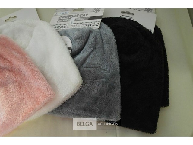 5 fleece wintermutsen div. kleuren - afbeelding 3 van  3