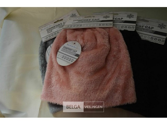 5 fleece wintermutsen div. kleuren - afbeelding 3 van  4