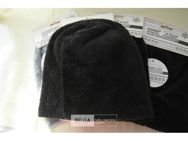 5 fleece wintermutsen div. kleuren - afbeelding 4 van  4