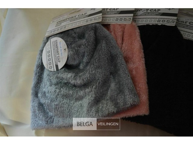 5 fleece wintermutsen div. kleuren - afbeelding 2 van  4