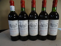 5 flessen bordeaux graves château gazin 1981 - afbeelding 3 van  4