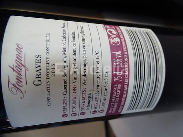 5 flessen graves fontagnac 2016 - afbeelding 3 van  4