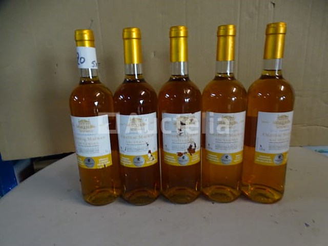 5 flessen sauternes château mauras 2009 - afbeelding 1 van  5