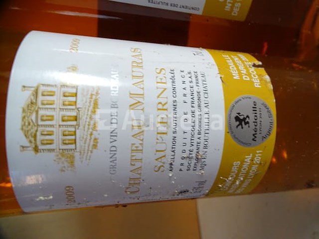 5 flessen sauternes château mauras 2009 - afbeelding 2 van  5
