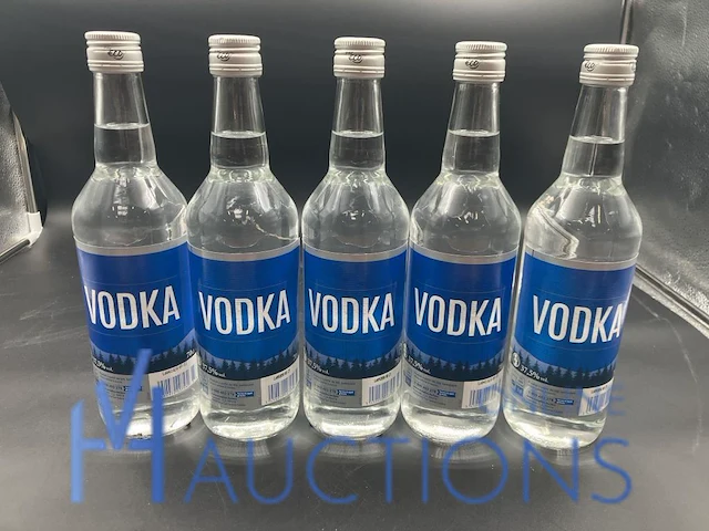 5 flessen vodka - afbeelding 1 van  2
