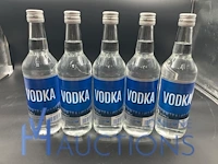 5 flessen vodka