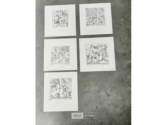 5 grafische werken, codviez - afbeelding 1 van  6
