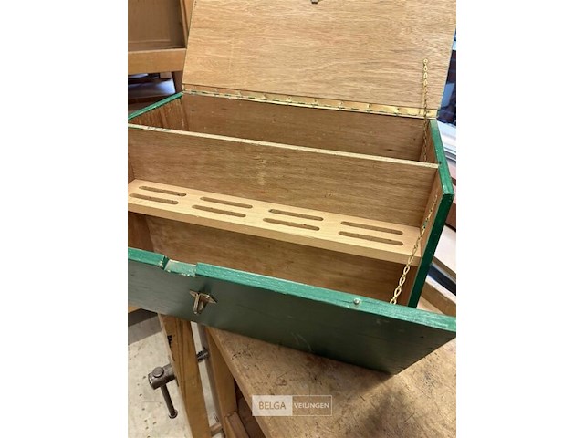 5 houten werkkoffers/gereedschapskoffers - afbeelding 3 van  3