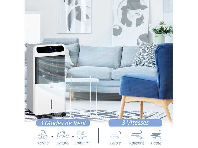 5-in-1 luchtverfrisser/ventilator/luchtbevochtiger/luchtreiniger/ionisator - afbeelding 5 van  5