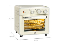 5-in-1 mini-oven, 20 l capaciteit, 1400w, 1 ovenrooster - afbeelding 3 van  5