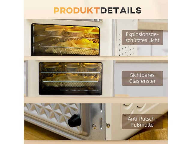 5-in-1 mini-oven, 20 l capaciteit, 1400w, 1 ovenrooster - afbeelding 4 van  5