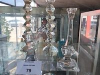 5 kristallen kandelaars villeroy & boch