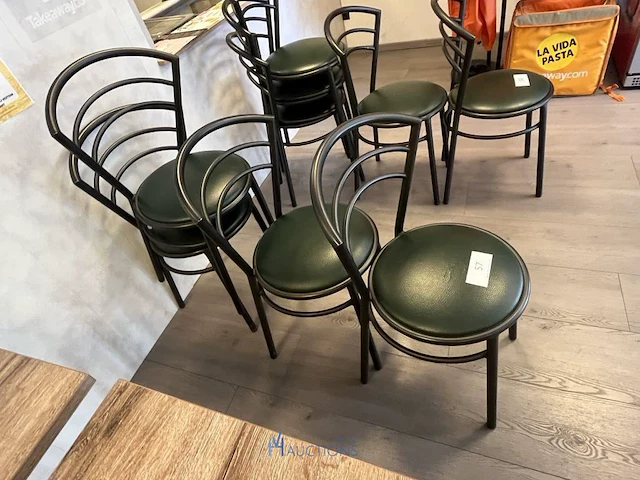5 metalen horecastoelen - afbeelding 2 van  5