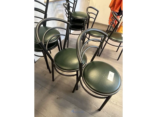 5 metalen horecastoelen - afbeelding 4 van  5