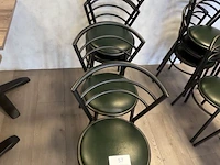 5 metalen horecastoelen