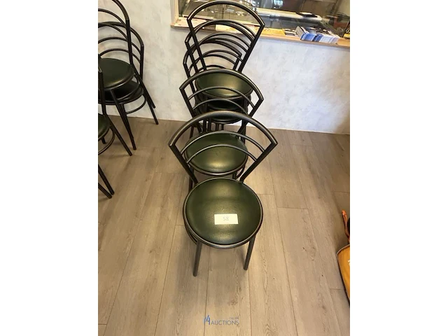 5 metalen horecastoelen - afbeelding 2 van  4