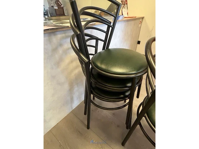5 metalen horecastoelen - afbeelding 3 van  4