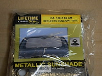 5 metallische zonnebescherming 130x60 cm - afbeelding 2 van  2