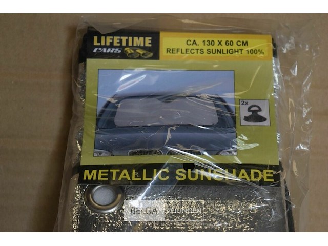 5 metallische zonnebescherming 130x60 cm - afbeelding 2 van  3