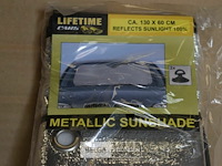 5 metallische zonnebescherming 130x60 cm - afbeelding 2 van  3