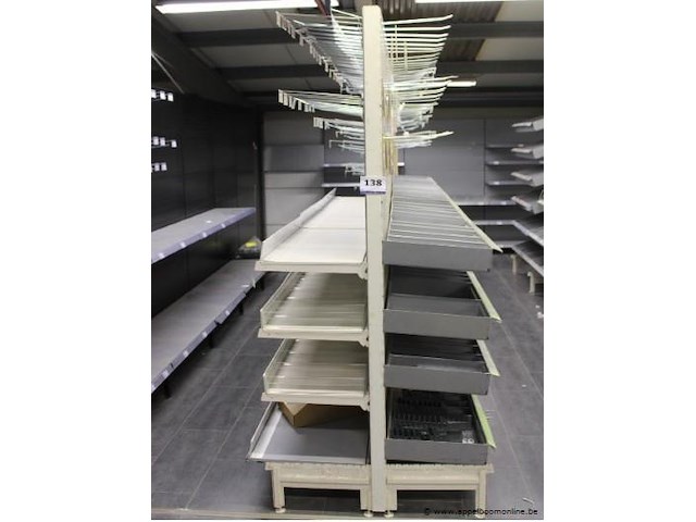 5 meter dubbele gondolastelling met inhoud - afbeelding 1 van  5