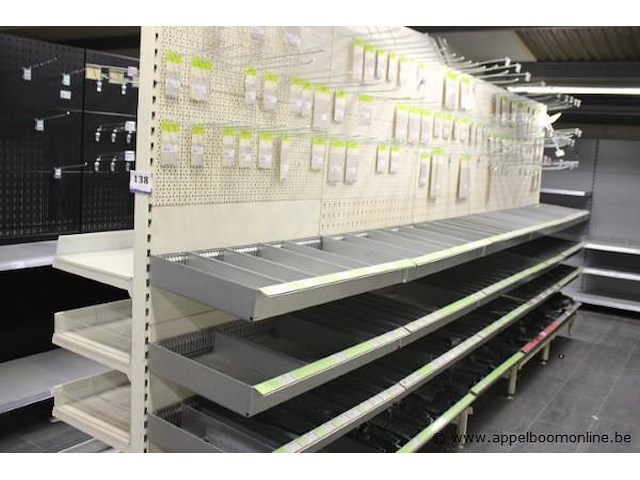 5 meter dubbele gondolastelling met inhoud - afbeelding 2 van  5