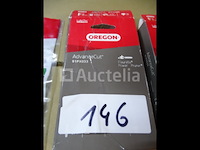 5 oregon chains & guide, 1 husqvarna chain, 18 ronde vijltjes - afbeelding 3 van  14