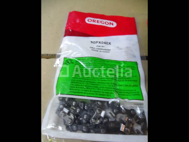 5 oregon chains & guide, 1 husqvarna chain, 18 ronde vijltjes - afbeelding 4 van  14