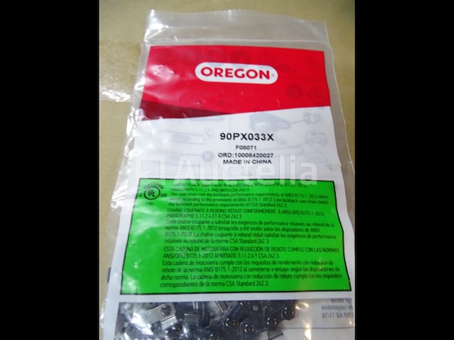 5 oregon chains & guide, 1 husqvarna chain, 18 ronde vijltjes - afbeelding 5 van  14