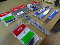 5 oregon chains & guide, 1 husqvarna chain, 18 ronde vijltjes - afbeelding 6 van  14