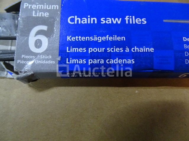 5 oregon chains & guide, 1 husqvarna chain, 18 ronde vijltjes - afbeelding 9 van  14