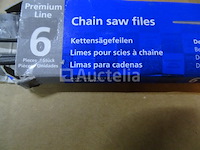 5 oregon chains & guide, 1 husqvarna chain, 18 ronde vijltjes - afbeelding 9 van  14