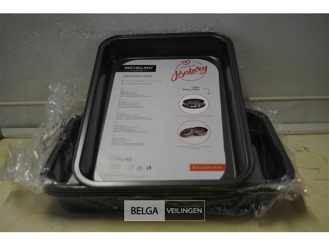 5 ovenschotels 33,4x23,4x4 cm - afbeelding 1 van  2