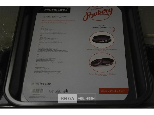 5 ovenschotels 33,4x23,4x4 cm - afbeelding 2 van  2