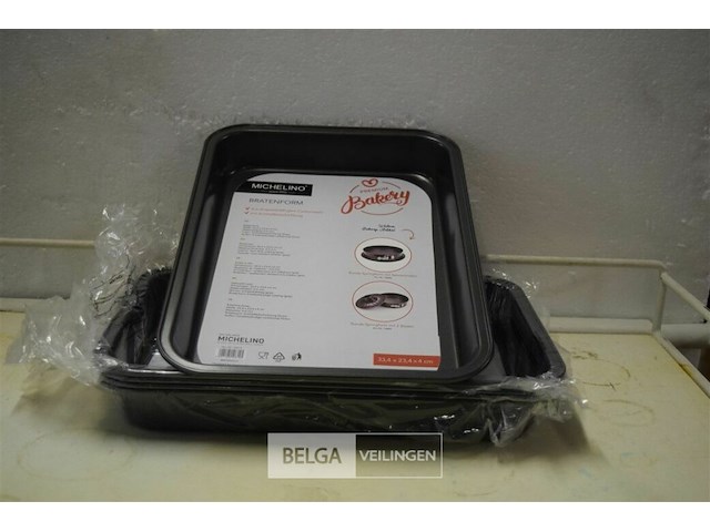 5 ovenschotels 33,4x23,4x4 cm - afbeelding 1 van  2