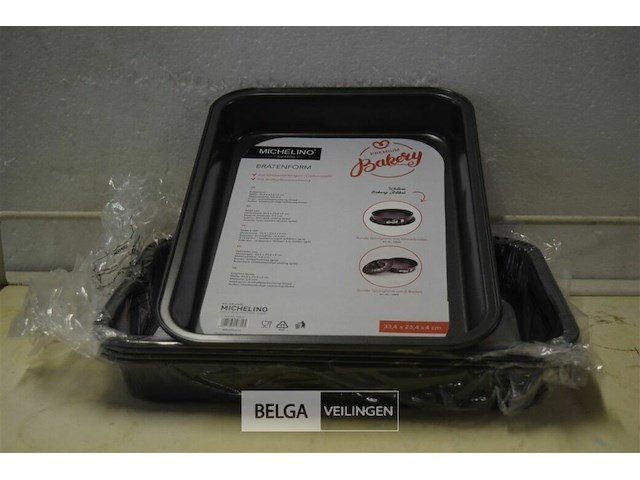 5 ovenschotels 33,4x23,4x4 cm - afbeelding 1 van  2