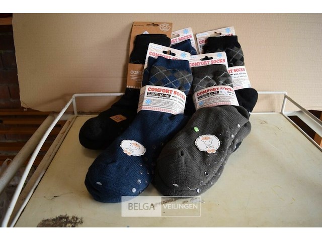 5 paar huissokken mt 42-46 - afbeelding 1 van  2