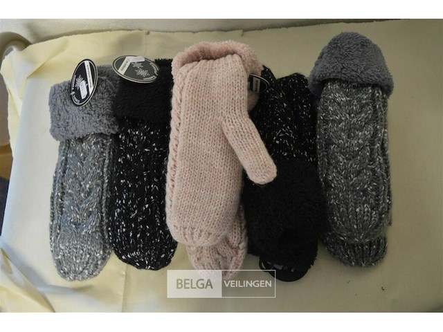 5 paar wanten vrouwen - afbeelding 1 van  3