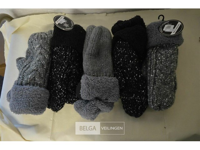 5 paar wanten vrouwen - afbeelding 1 van  3