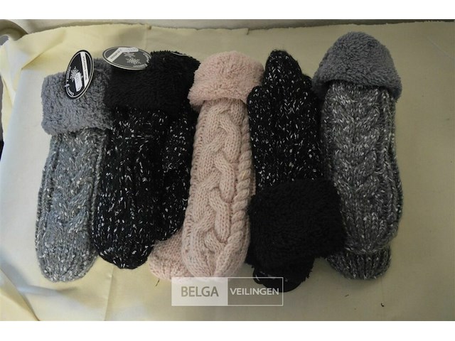 5 paar wanten vrouwen - afbeelding 1 van  4