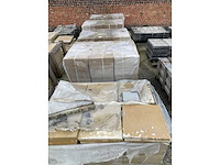 5 paletten bourgondische witsteen massangis roche jaune = 119m² - afbeelding 3 van  5