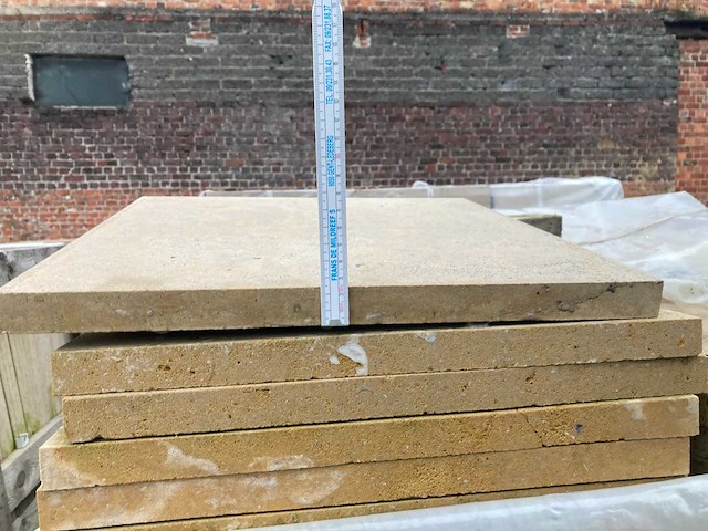 5 paletten bourgondische witsteen massangis roche jaune = 119m² - afbeelding 5 van  5