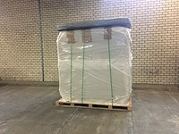 5 persoons outdoor spa 208x208 cm - incl. 2 ligbedden - wit bad / naturel houten kleur zijkant - afbeelding 4 van  16