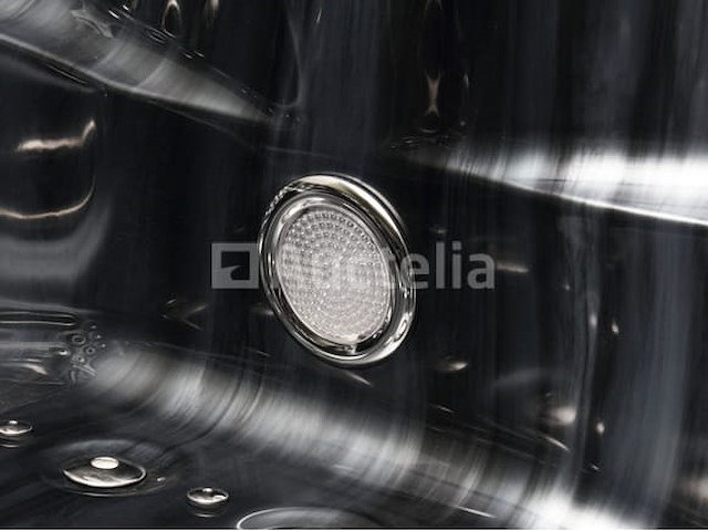 5 persoons outdoor spa 208x208 cm incl. 2 ligbedden - cloudy black bad / antraciete zijkant - afbeelding 23 van  23