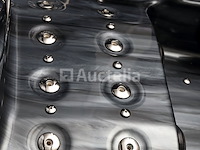 5 persoons outdoor spa 208x208 cm incl. 2 ligbedden - cloudy black bad / antraciete zijkant - afbeelding 9 van  23